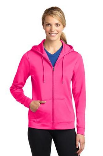 Ladies Sport-Wick Fleece Full-Zip Hooded Jacket