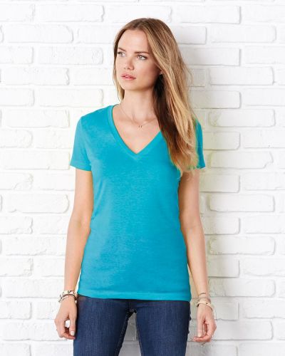 Deep V-Neck Jersey T-Shirt