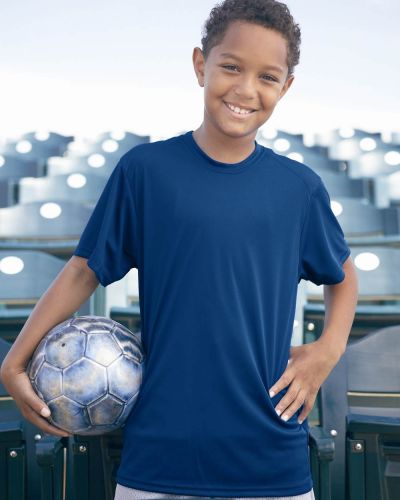 Youth B-Dry Core T-Shirt with Sport Shoulders