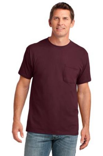 5.4-oz 100% Cotton Pocket T-Shirt