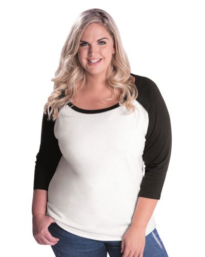 Curvy Collection Women's Baseball Tee