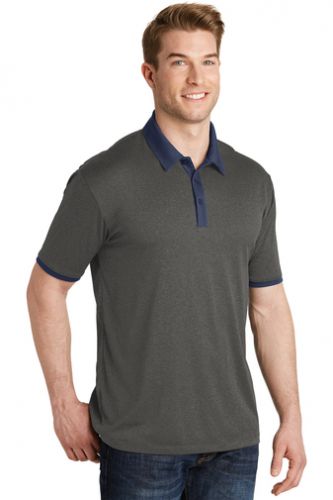 Heather Contender Contrast Polo