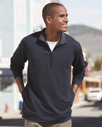 Omega Stretch Terry Quarter-Zip Pullover