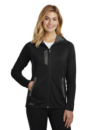 Ladies Sport Hooded Full-Zip Fleece Jacket