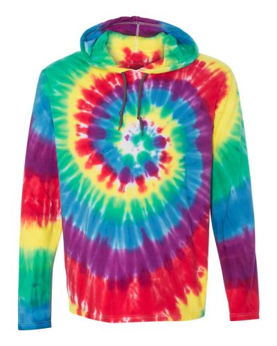 Tie-Dyed Hooded Pullover T-Shirt