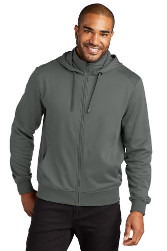 Smooth Fleece Hooded Jacket