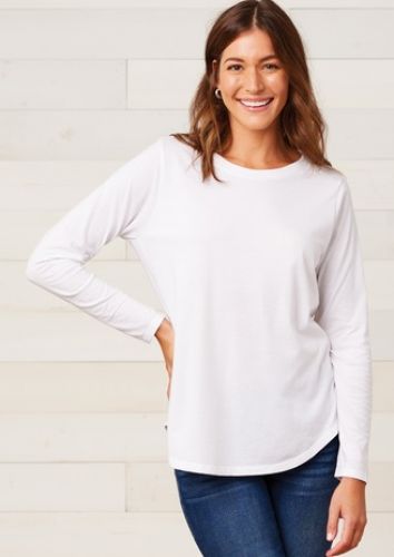 Ladies Essential Hi-Low Long Sleeve Tee