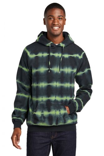 Allover Stripe Tie-Dye Fleece