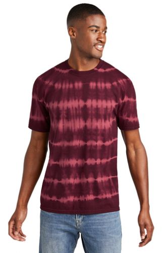 Allover Stripe Tie-Dye Tee