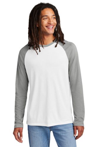 Unisex Tri-Blend Long Sleeve Colorblock Raglan