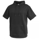 Fleece short sleeve hoodie